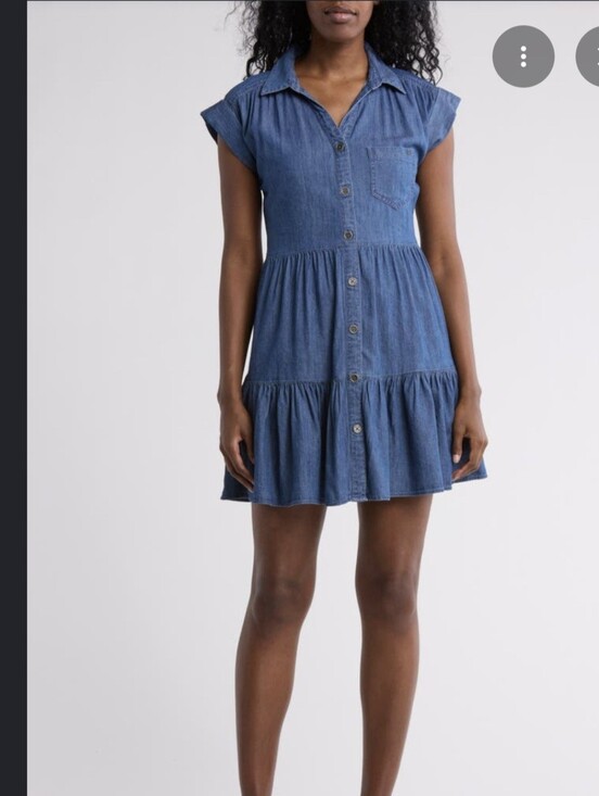 Tommy Hilfiger Dresses & Skirts - Tommy Hilfiger Tiered Chambray Dress Size 16 NWT